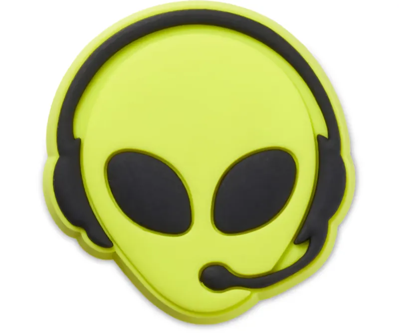 Crocs Alien with headset Jibbitz